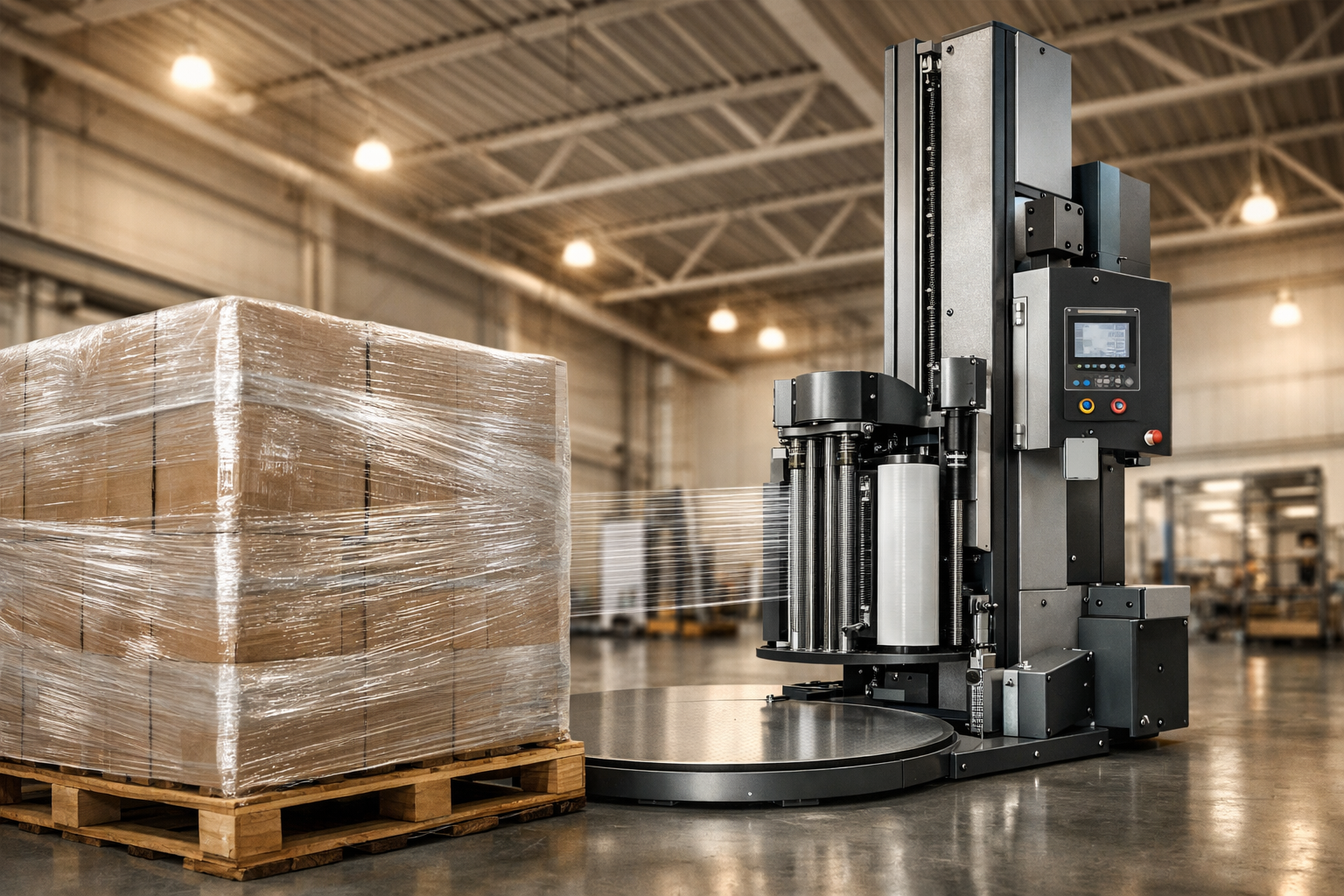 Nowoczesna owijarka do palet